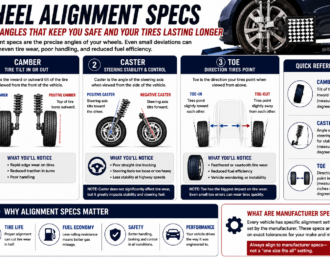 wheel alignment specs infographic