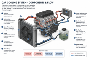 Auto Cooling System Diagram