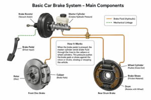Auto Brake system components diagram
