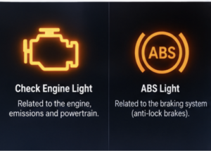 abs light vs check engine light